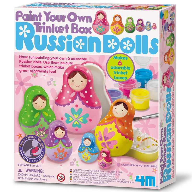 Voodle Paint You Own Trinket Box - Russian Dolls image number 0