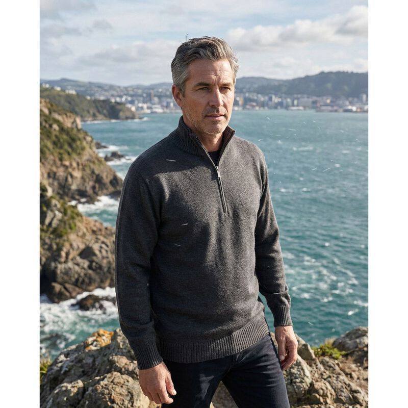 Acrux Awakari Merino 1/4 Zip Sweatshirt image number 4