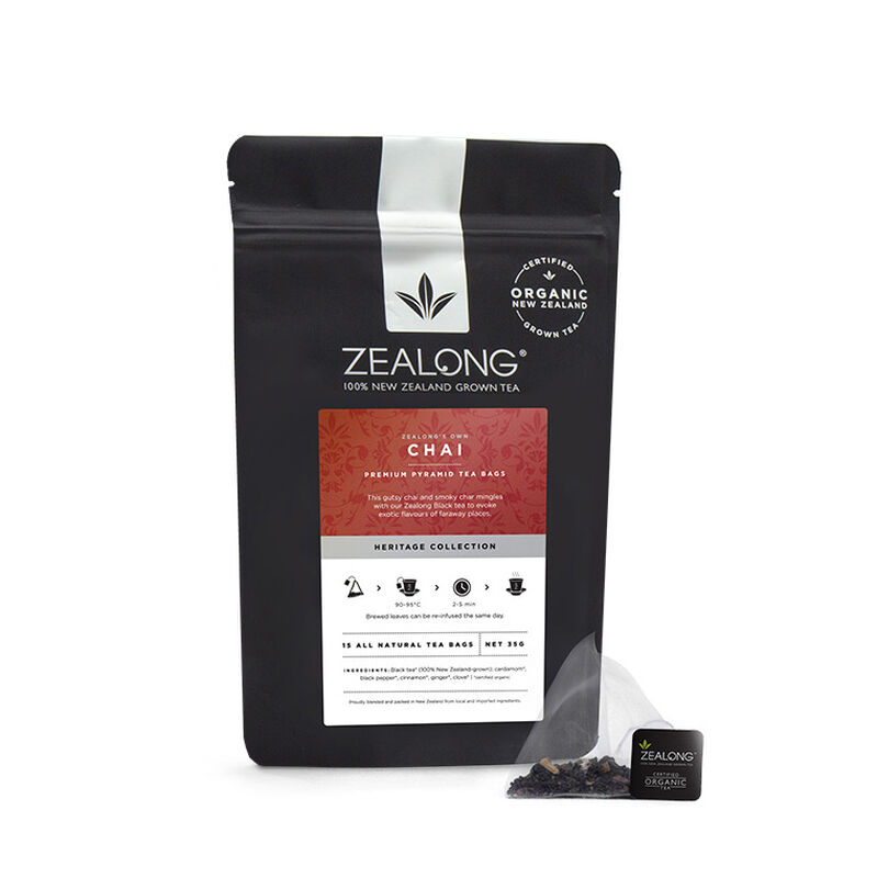 Zealong Chai Tea Bags - Black Tea, Cinnamon, Cardamom, & Cloves 35g image number 0