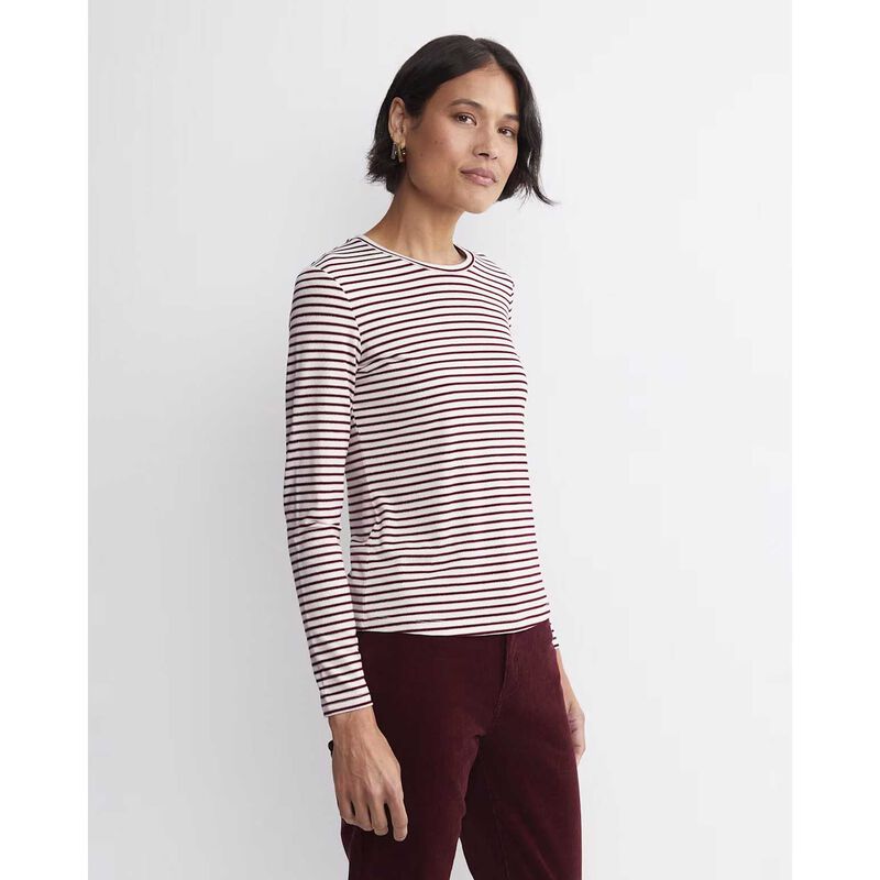 Sportscraft Stripe Lurex LS Magic Tee image number 1