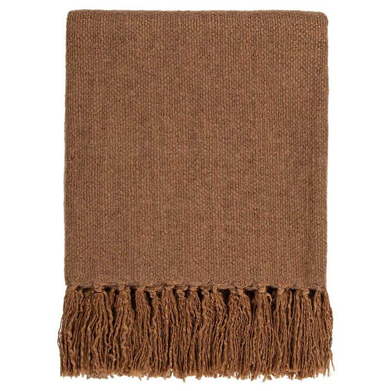 Baya Richmond Wool Blend Throw 125x150cm - Cinnamon image number 0