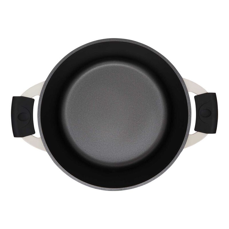 Maxwell & Williams Cast Lite Non-Stick Casserole 28cm/6.3L Ecru Gift Boxed image number 3