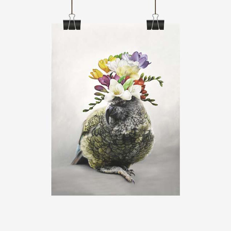 Freesia Kahlo Tea Towel image number 1