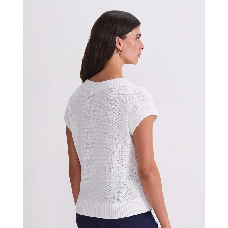 Sportscraft Josie Tape Yarn V Neck image number 9