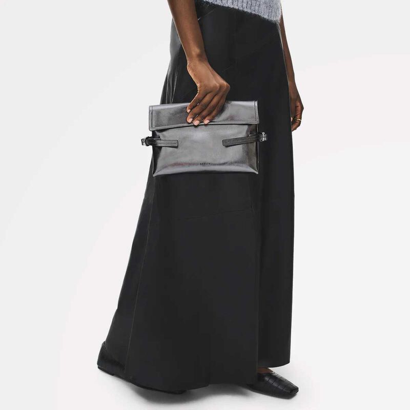 Radley Fleet Street Metallic Medium Flapover Clutch Bag image number 1