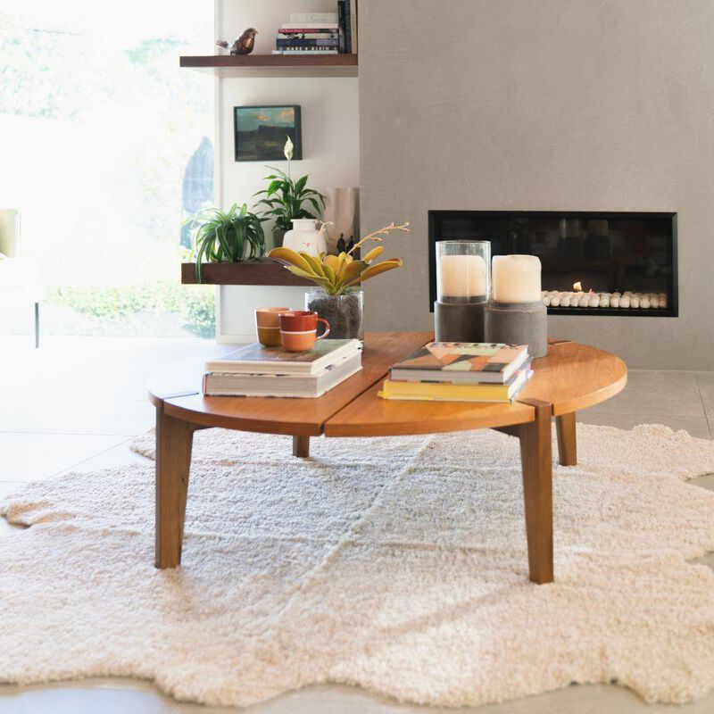 MM Linen New Zealand Short Wool Sheepskin Rug image number 1
