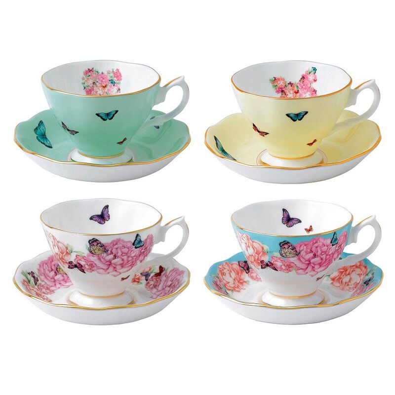 Royal Albert Miranda Kerr Set of 4 Teacups & Saucers image number 0