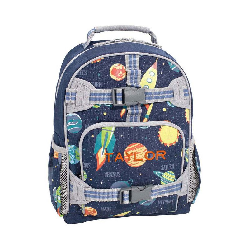 Pottery Barn Kids Mackenzie Backpack Navy Solar System image number 0