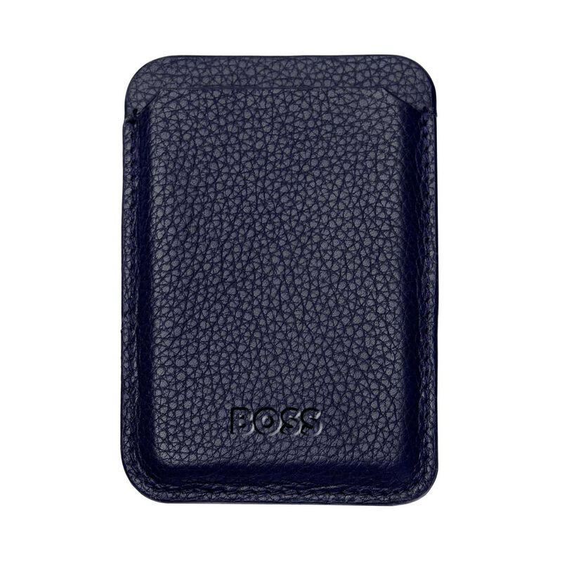 Boss Card Holder Mobile Classic Grained Navy image number 0
