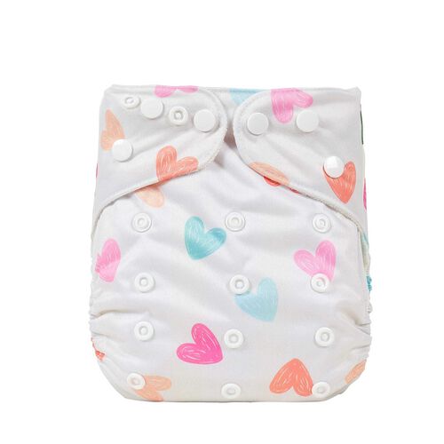 Bear & Moo Love Notes Cloth Nappy