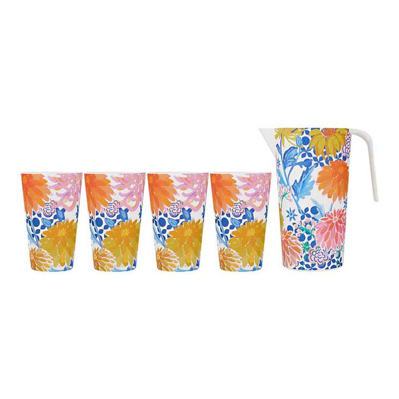 Maxwell & Williams Sunburst Melamine Jug & Tumbler 5 Piece Set Gift Box image number 0