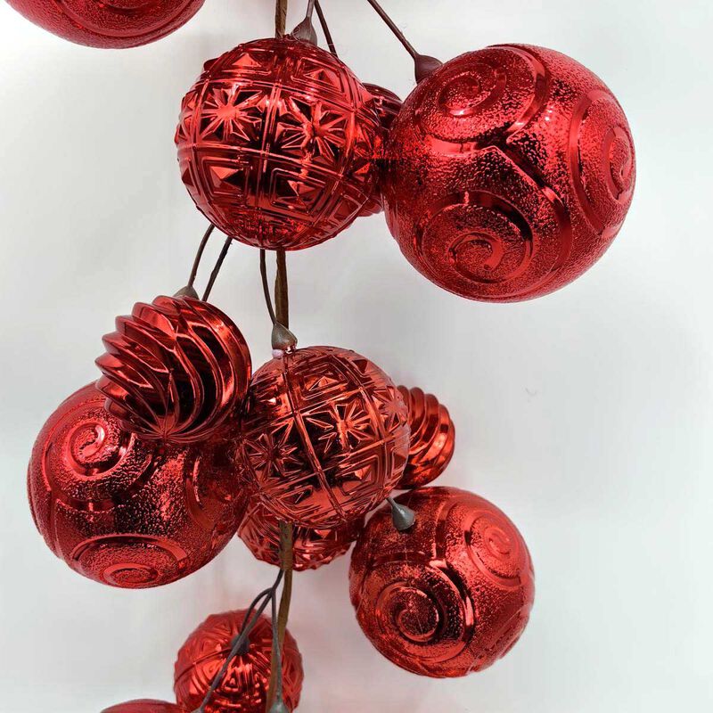 Texture Xmas Bauble Garland 200cm image number 3