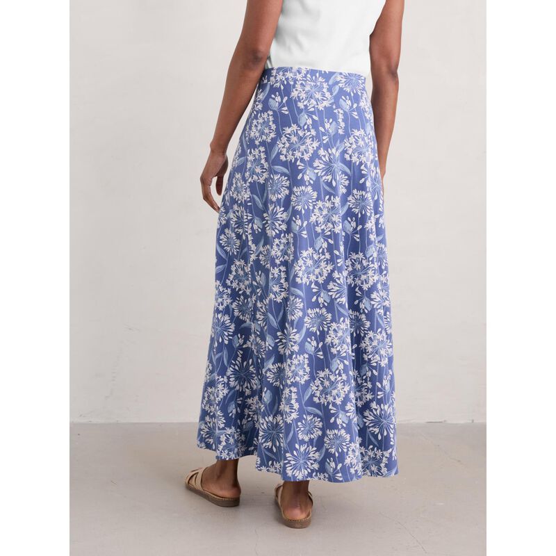 Seasalt Cornwall Rose Skirt Agapanthus Lino Lupin image number 1