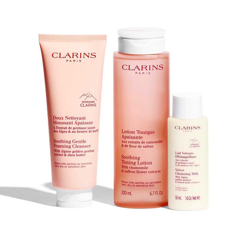 Clarins Cleansing Essentials Sensitive Skin Set image number 1