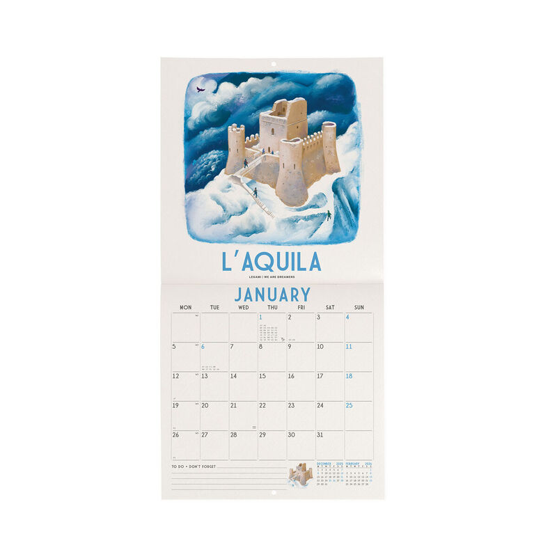 Legami Italy 2026 Wall Calendar 18x18cm image number 1