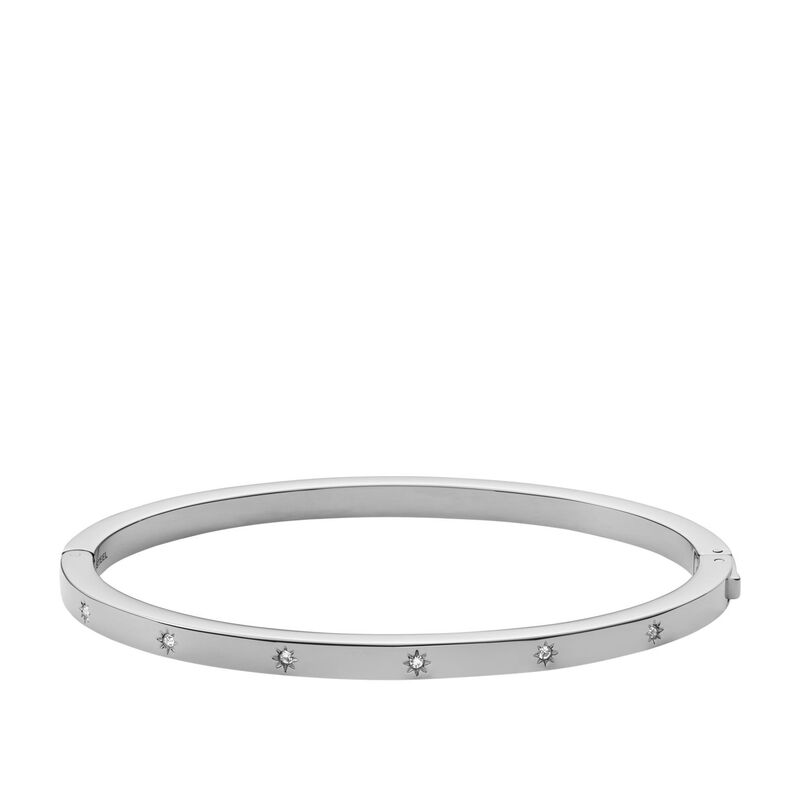 Fossil Sadie Shine Bright Stainless Steel Bangle Bracelet image number 0