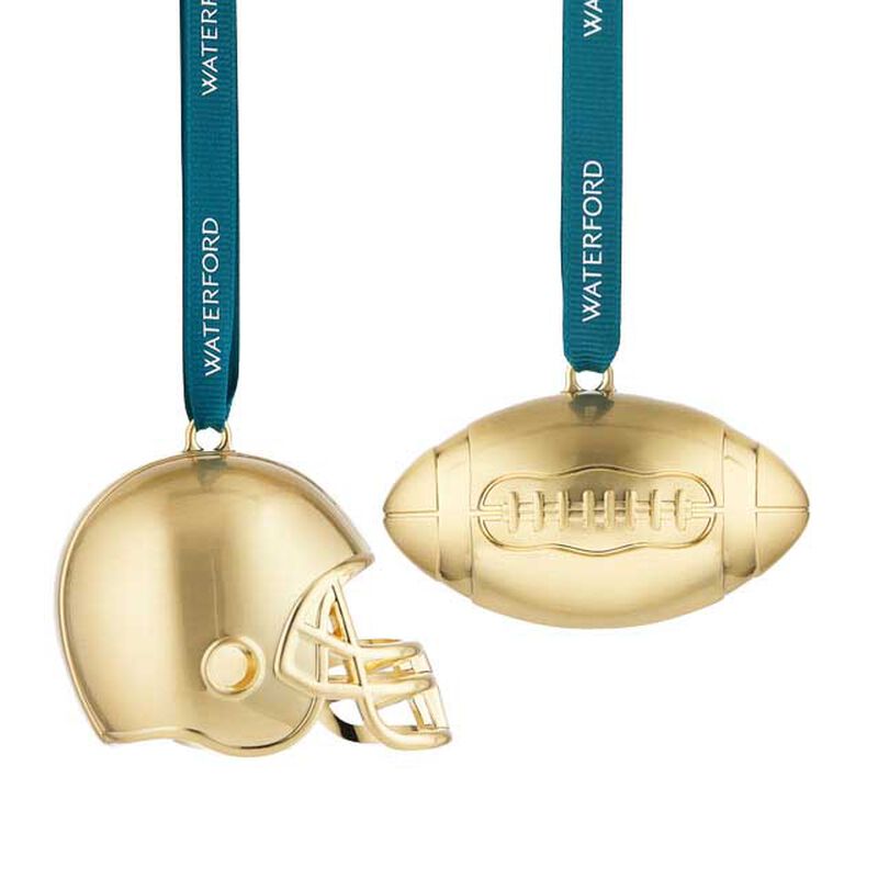 Waterford Football & Football Helmet Ornament - Set of 2 image number 0
