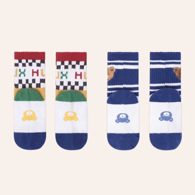 Huxbaby 2Pk Hux Sport Sock 3-5Y image number 1