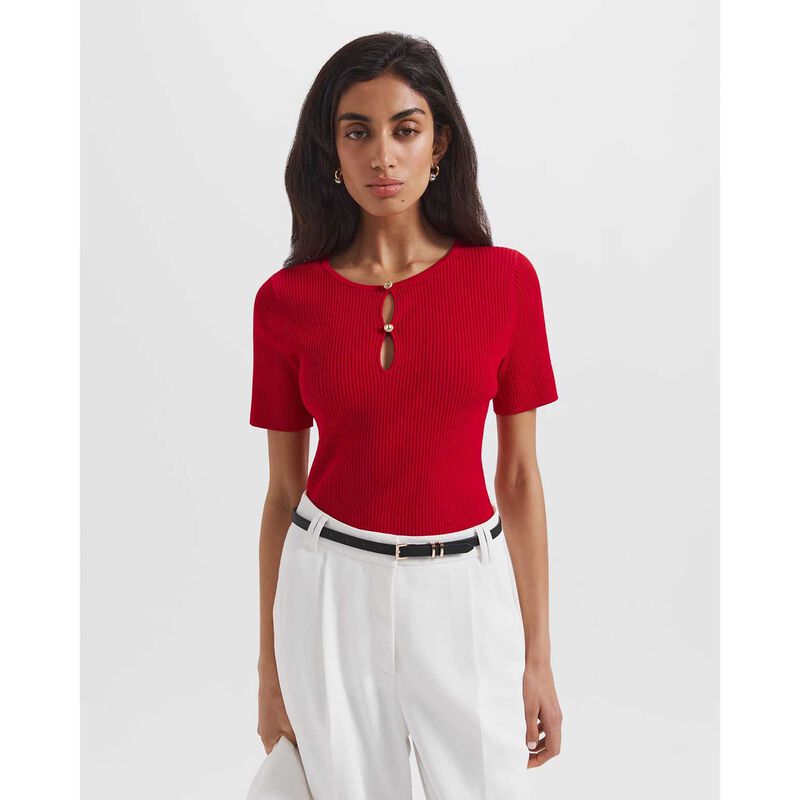 SABA Vicky Keyhole Rib Knit image number 2