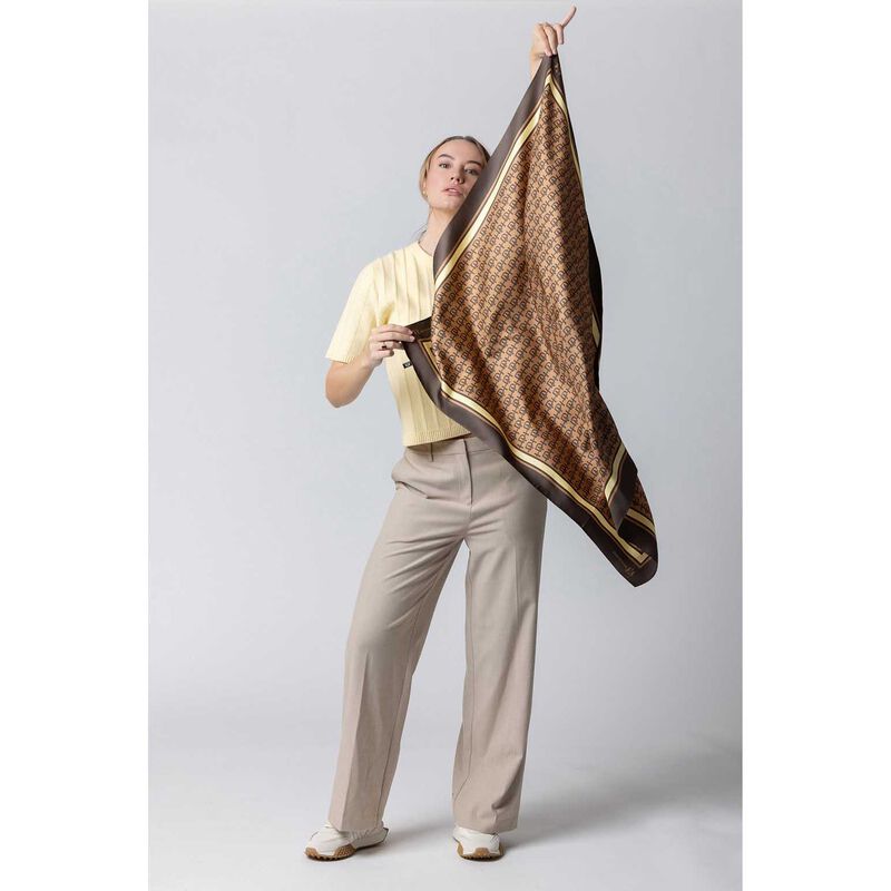 Dark Hampton The Harvey Large Silk Scarf image number 1