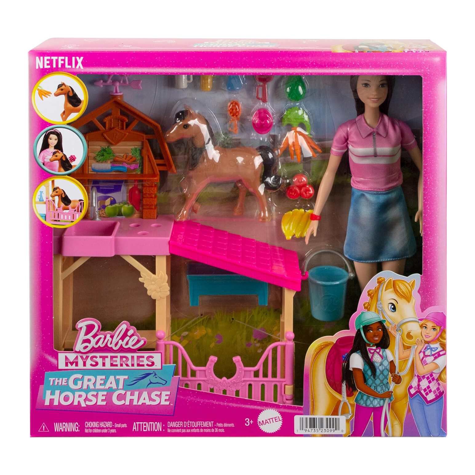 Barbie Mysteries The Great Horse Chase Renee s Horse Nuturing Playset Ballantynes Department Store