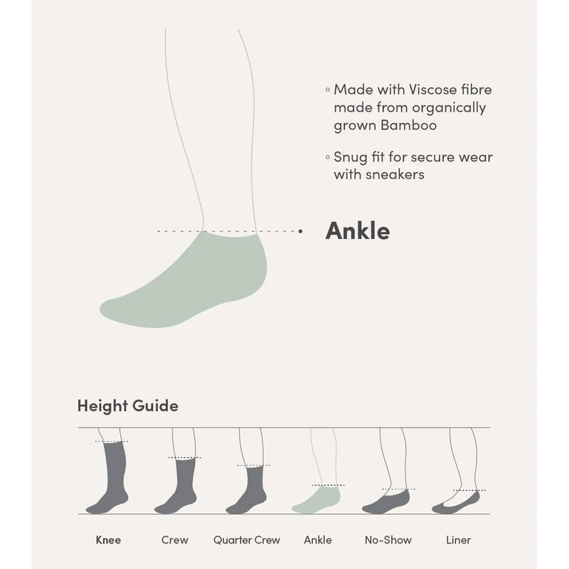 Boody Men's Cushioned Ankle Socks image number 1