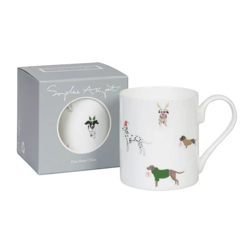 Sophie Allport Christmas Dogs Mug image number 1