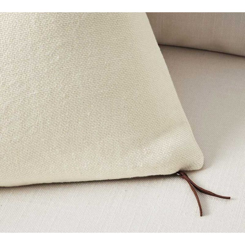 Pottery Barn Everyday Linen Cushion Cover 50cm Ivory image number 1
