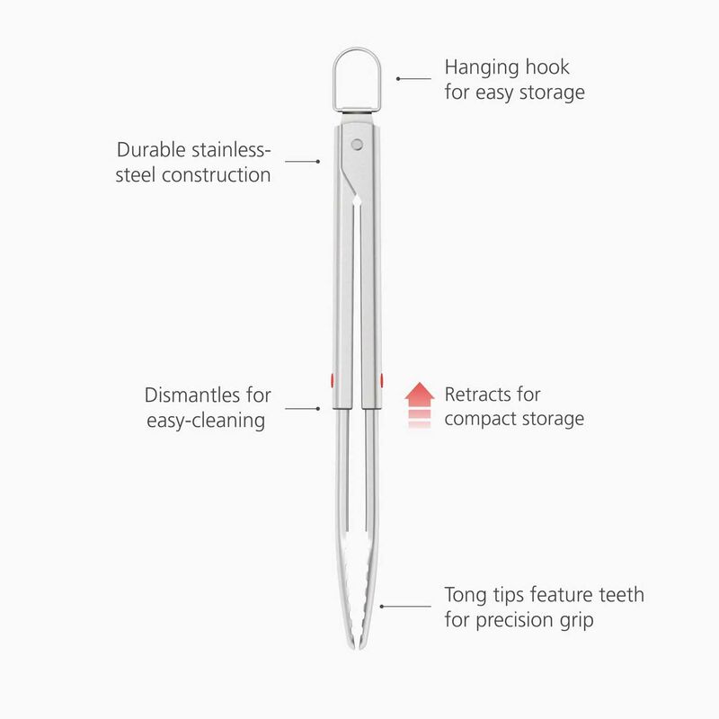 Joseph Joseph Grillout BBQ Tongs With Retractable Arms image number 3
