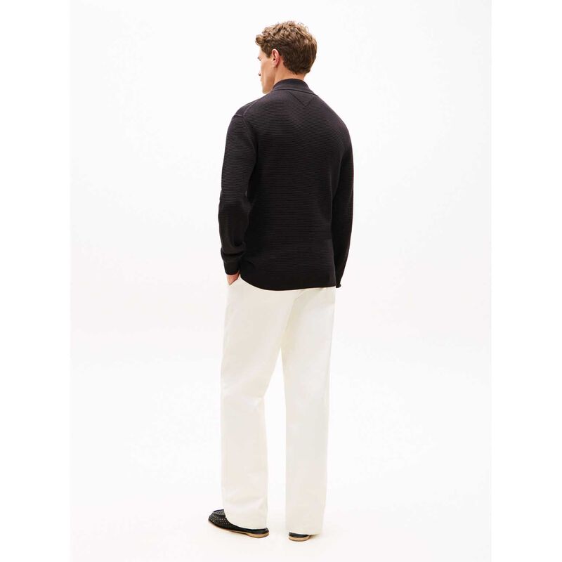 Tommy Hilfiger Textured Half-Zip Mock Neck Jumper image number 1