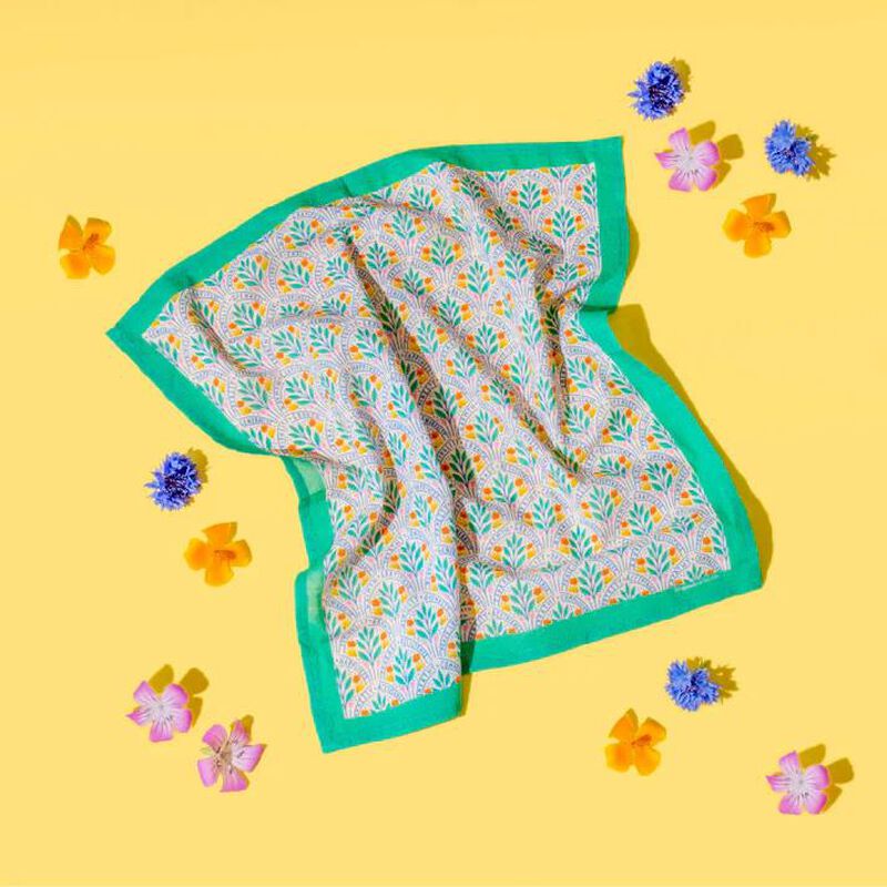 HANK 3. JOY by Elizabeth Olwen Organic Cotton Handkerchief image number 2