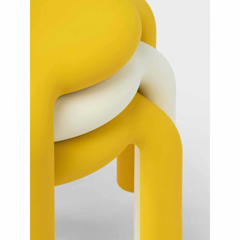 Città Piccolo Stool 41x41x44cm - Yellow image number 1