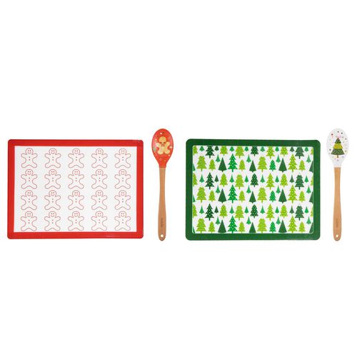 Ladelle Festive Fun Spoon & Silicone Mat