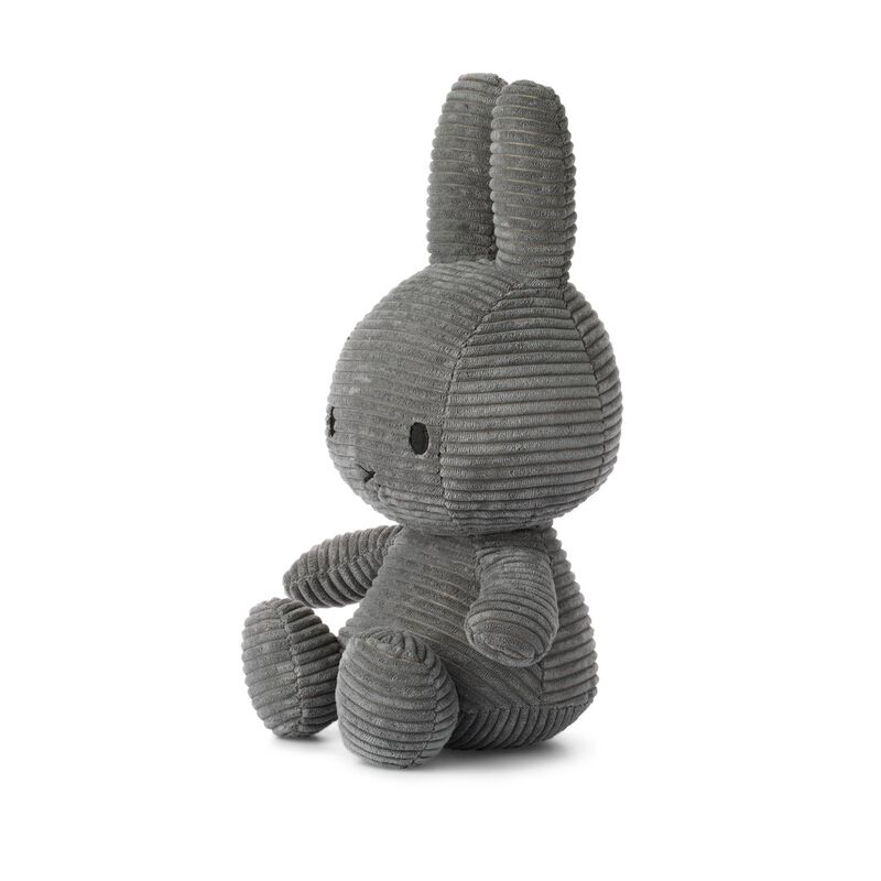 Miffy Sitting Corduroy Grey 33cm image number 2