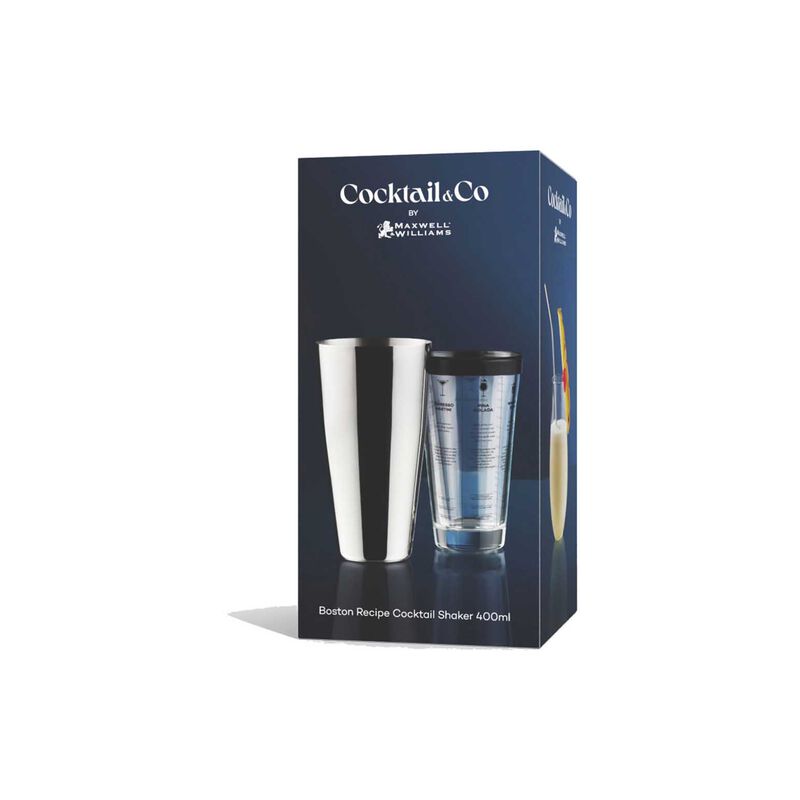 Maxwell & Williams Cocktail & Co Glass Cocktail Recipe Shaker 680ml image number 2