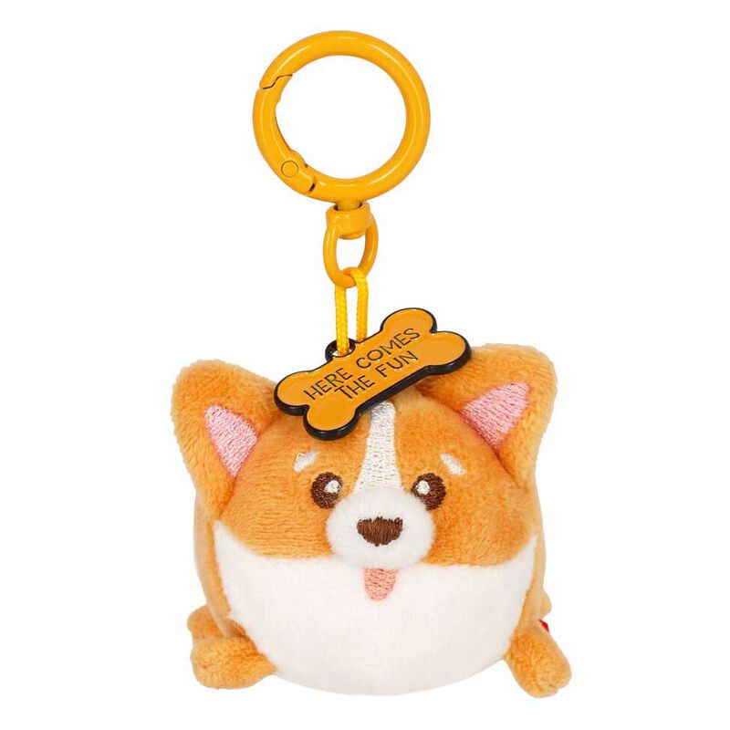 Legami Super Soft! Tiny Plush Key Ring - Corgi image number 0