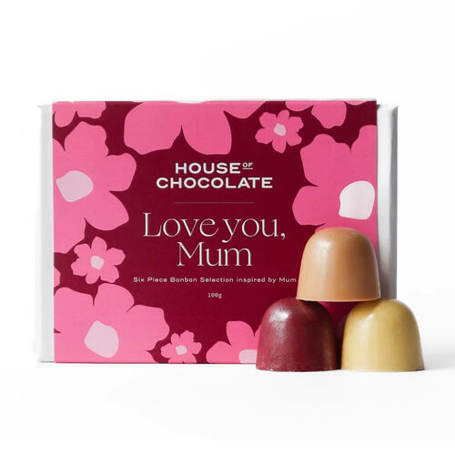 House of Chocolate Lots Of Love 6 Piece Bonbon Selection