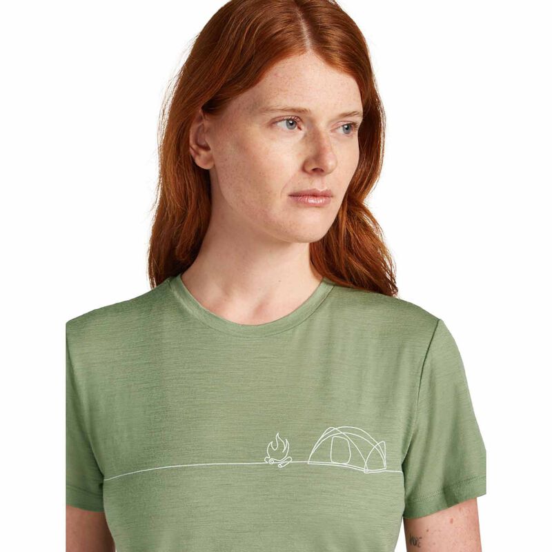 Icebreaker W Merino 150 Tech Lite SS Tee Single Line Camp image number 2