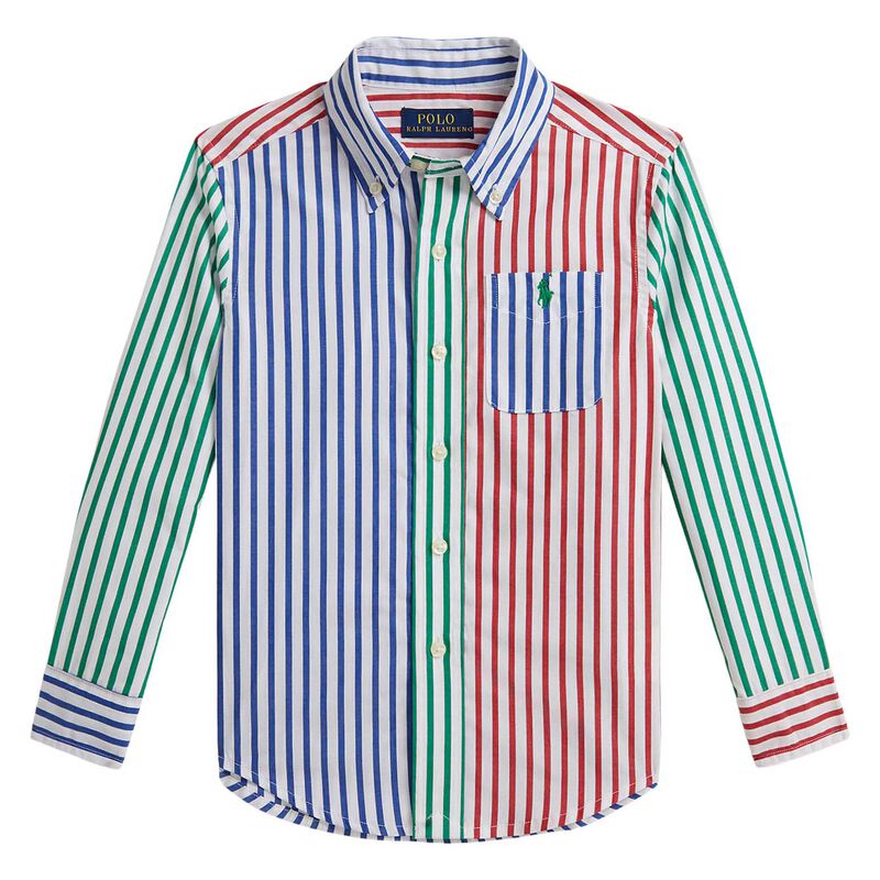 Polo Ralph Lauren Striped Cotton Poplin Fun Shirt 3-7Y image number 0