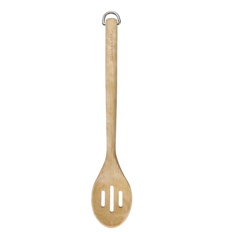 KitchenAid Birchwood Slotted Spoon image number 0