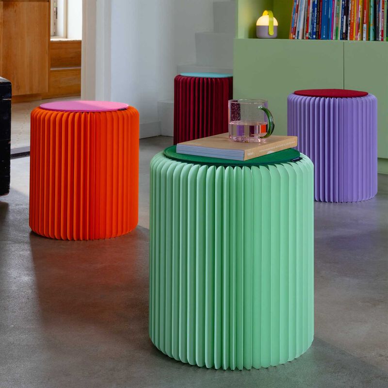 Remember Paper Stool Papillon - Orange image number 1