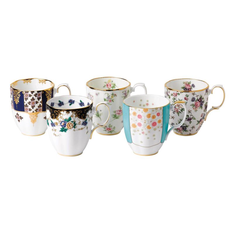 Royal Albert 100 Years of Royal Albert  Set of 5 Mugs image number 0