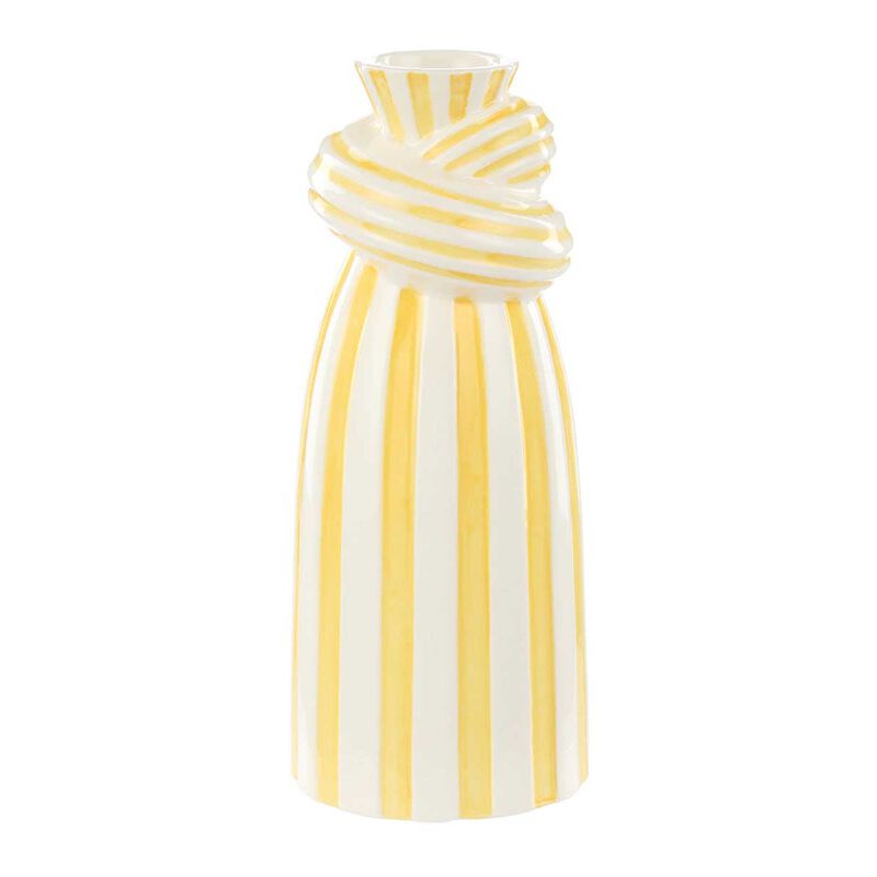 Emporium Lulu Collection Twist Stripe Vase Small - Yellow image number 0