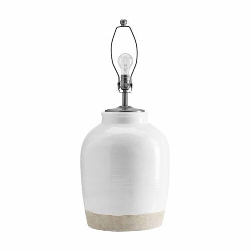 Pottery Barn Miller Ceramic Table Lamp Base Ivory