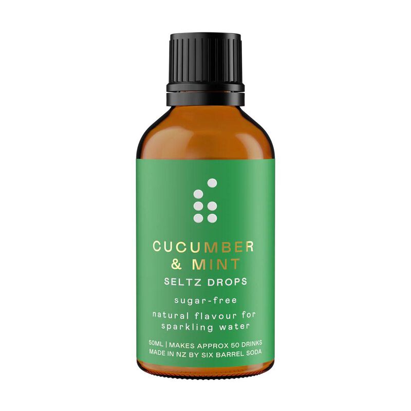 Six Barrel Soda Cucumber & Mint Seltz Drops 50ml image number 0