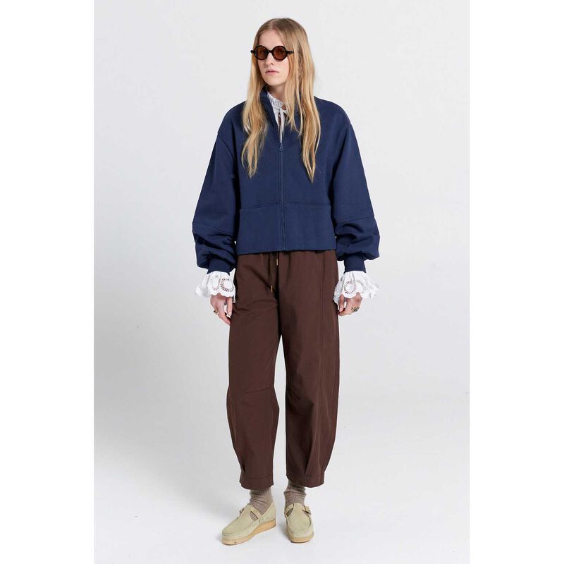 Karen Walker Runaway Zip Front Sweatshirt image number 3