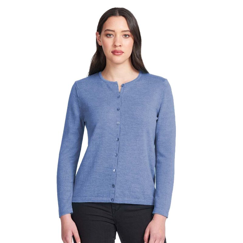 Royal Merino Plain Long Sleeve Button Cardigan image number 1