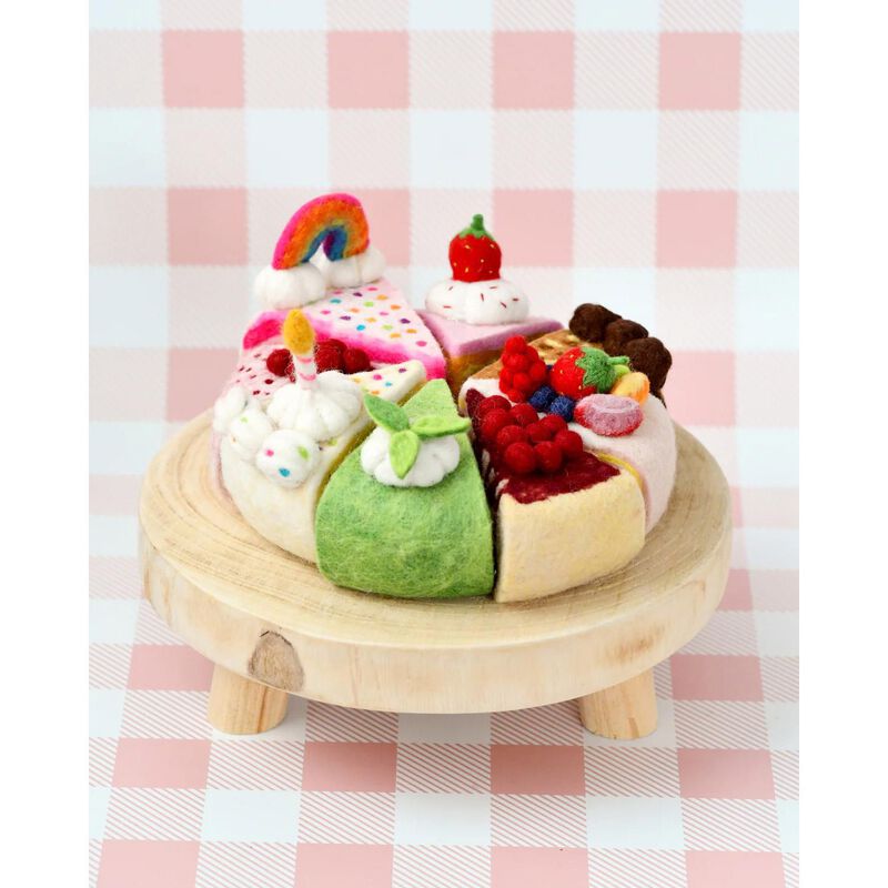 Tara Treasures Felt German Chocolate Cake Slice image number 1