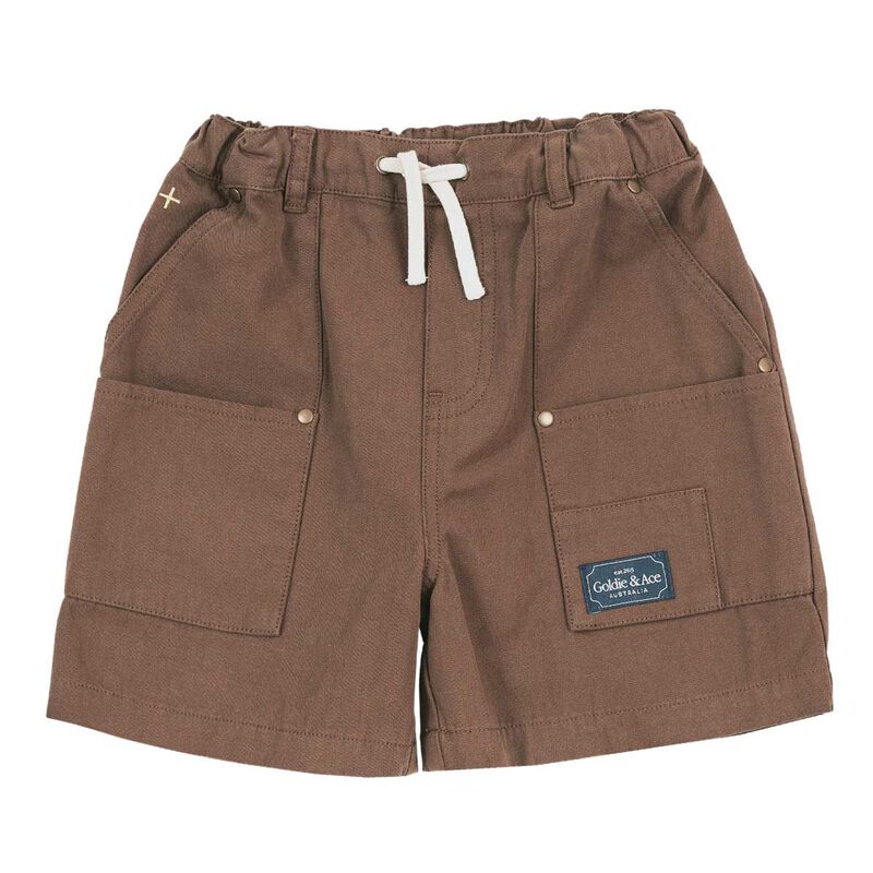 Goldie + Ace Carpenter Shorts 6M-2Y image number 0