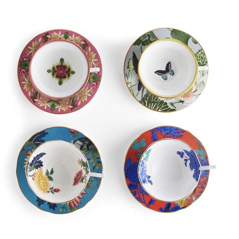Wedgwood Wonderlust Teacup & Saucer Set of 4 image number 1
